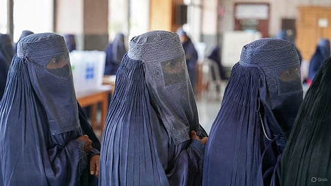  Giriraj Singh stated that the Election Commission has made proper arrangements and established rules stating that if someone objects, the person should lift their burka for identification.