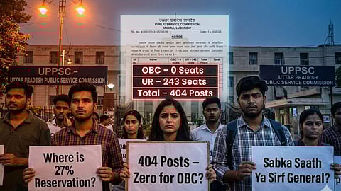 UPPSC Ad D-6/E-1/2025 sparks fury. 404 Veterinary Officer posts advertised with ZERO seats for OBCs while General category gets 243. Read the shocking analysis.