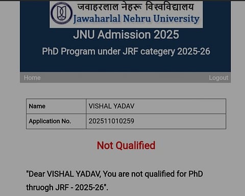 After 15 days of emails and visits, officials acknowledged the category mismatch and updated it from NET to JRF. Yet, the core issue persisted, his status remained "Absent." 