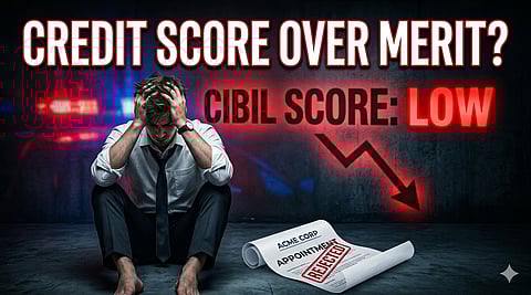 Govt admits appointment offers of 20 candidates in Public Sector Banks were cancelled during last 3 years due to insufficient CIBIL/credit history.