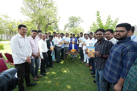 Deputy Chief Minister released the book titled “Caste Census and Deepening of Social Justice.” The book is authored by Shri G. Kiran Kumar, National President of the All India OBC Students Association (AIOBCSA) and research scholar at the University of Hyderabad, along with Dr. Vahini Billu.