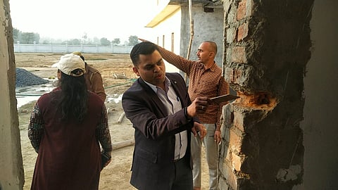 Auraiyya DM Conducts Surprise Inspection Of Under-construction Building, Orders FIR Against Contractor  
