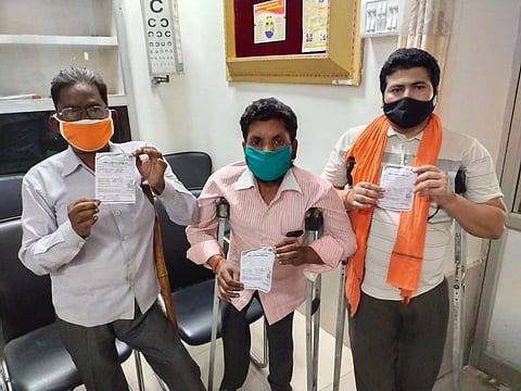 मैनपुरी में दिव्यांग जन के लिए लगाया गया विशेष कोविड टीकाकरण सत्र 