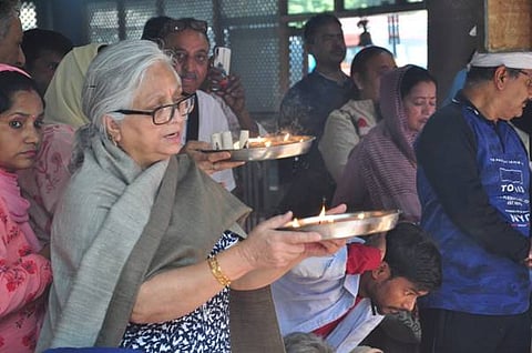 Targetted Killings Fail To Deter Kashmiri Pandits, Thousands Visit Mata Kheer Bhavani Temple On Jyestha Ashtami
