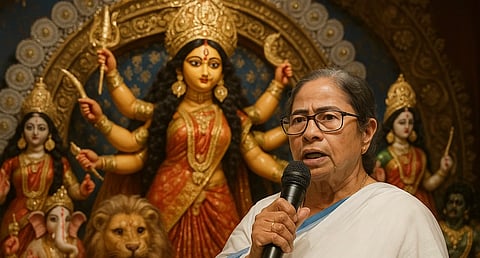 West Bengal CM Mamata Banerjee Hikes Durga Puja Grant to ₹1.10 Lakh Ahead of 2026 Assembly Polls