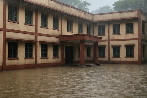 Heavy Overnight Rains In Lucknow, Schools Closed, Heavy Showers Predicted In The Day
