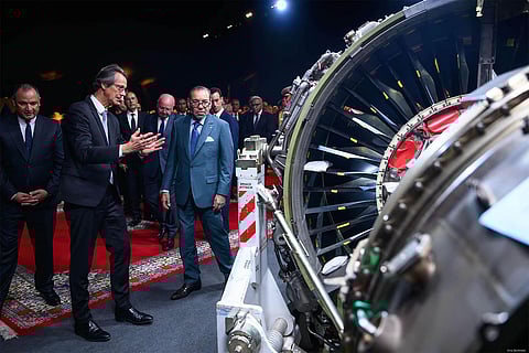 Moroccan King Attends Launch of Construction Work of Safran Group’s 'Aircraft Engines' Industrial Complex