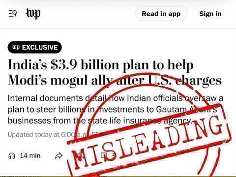 LIC Rebuts The Washington Post Report by Ravi Nair, Calls Allegations ‘False and Baseless’