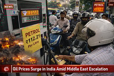 Crude Oil Prices Surge in India Amid Middle East Escalation