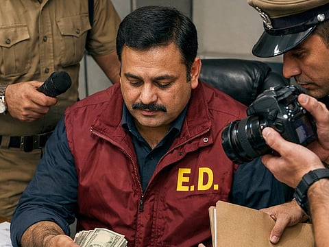 ED के अधिकारी उत्तम पांडेय 13 लाख की रिश्वत लेते हुए एसीबी जयपुर द्वारा पकड़े गए