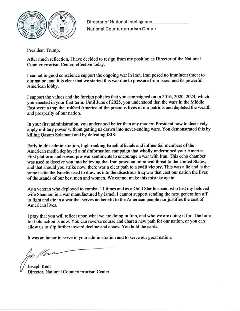 Iran War Fallout: Counterterrorism Chief Resigns, Questions US Strategy and Influence