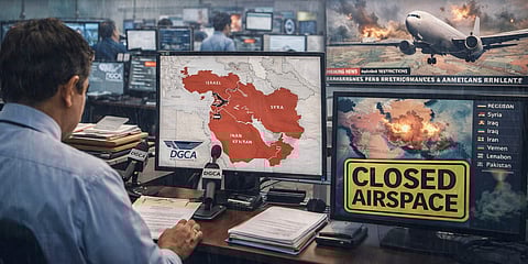 DGCA Issues Airspace Avoidance Guidelines for 11 High-Risk Countries Amid Middle East Crisis
