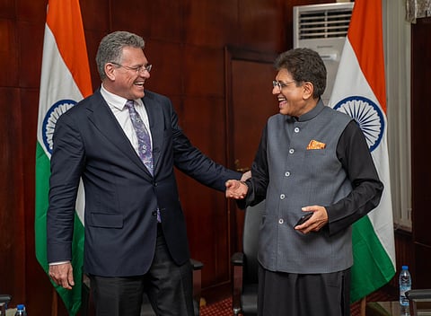 Piyush Goyal Holds Bilateral Meeting With EU Trade Commissioner In Cameroon 