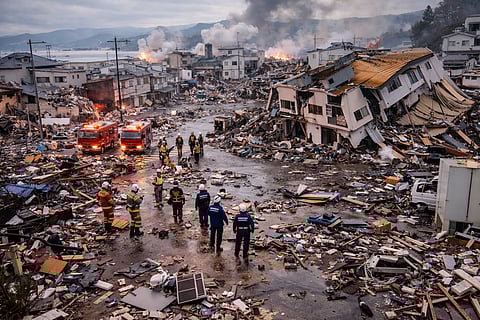 Japan Shaken by Devastating 7.4 Quake Off Sanriku Coast