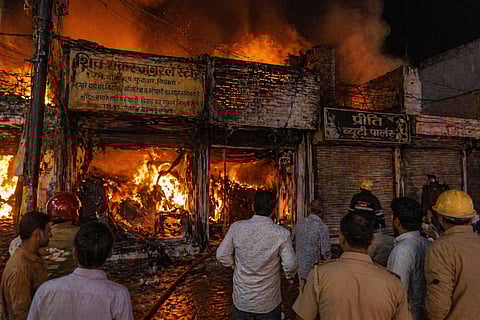 Shopkeeper Burnt Alive as Blaze Engulfs Three Family-Owned Shops In Kanpur