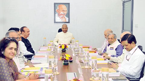 Former President Ramnath Kovind presides over the first meeting of the 'one nation, one election' committee