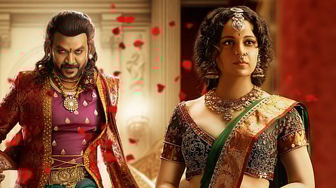 Raghava Lawrence and Kangana Ranaut in Chandramukhi 2