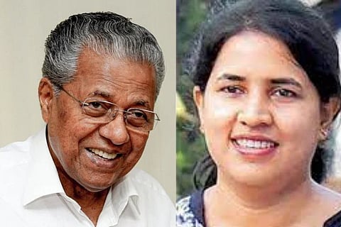 Kerala CM Pinarayi Vijayan and daughter Veena
