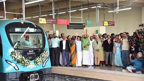 PM Modi inaugurates the Metro to Tripunithura