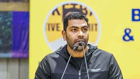 Tamilaga Vettri Kazhagam (TVK) leader Aadhav Arjuna