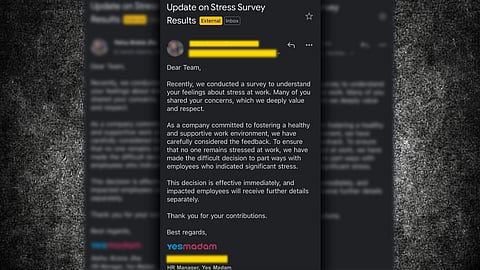‘Yes Madam’ did not sack stressed out people, it was a PR campaign