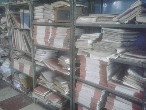 Files in a government office 