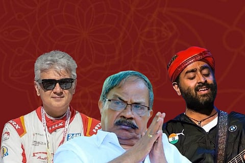 Actor Ajith, writer MT Vasudevan Nair and singer Arijit Singh