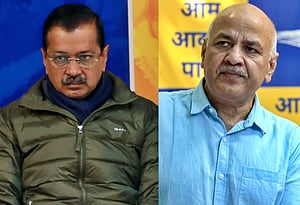 AAP National Convenor Arvind Kejriwal and former Delhi Deputy Chief Minister Manish Sisodia 