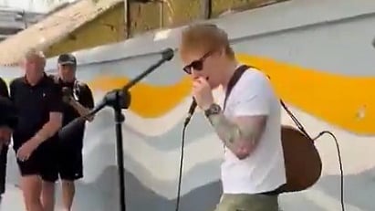 Bengaluru policeman stopping Ed Sheeran's 'impromptu' concert