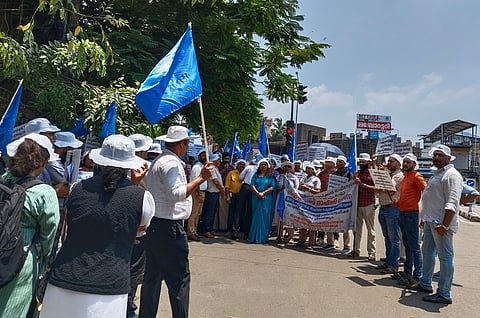 Understaffed, overworked, penalised: Govt doctors take to the streets in Kerala capital
