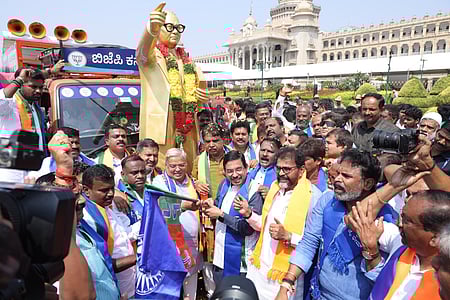 Congress anti-Dalit, wronged Ambedkar, insulted Kharge: Pralhad Joshi