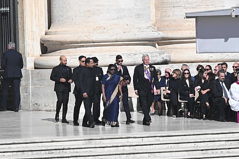 President Murmu attends funeral of Pope Francis in Vatican City