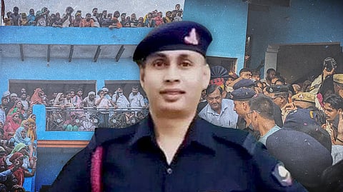 Image featuring Lance Naik Dinesh Kumar Sharma wearing uniform. 