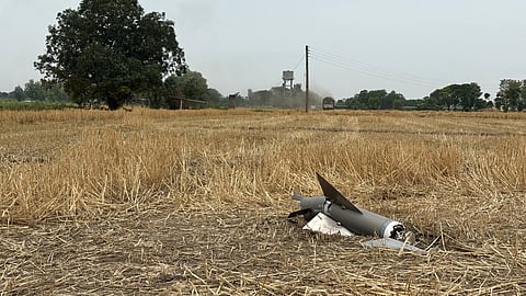 Missile parts found in Dhogri village near the Adampur Air Force base