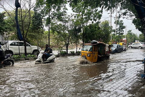 Waterlogged road in Bengaluru south