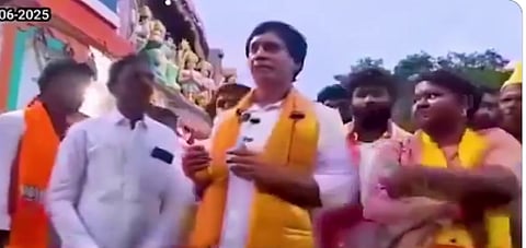 Andhra BJP MLA accused of not sharing stage with Dalit sarpanch, video sparks outrage