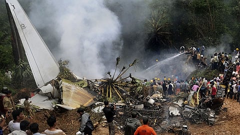 Crash site of Air India Express Express Flight IX-812 in Mangaluru