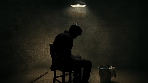 an AI generated image used for representing torture  