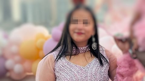 Blurred image of the woman 