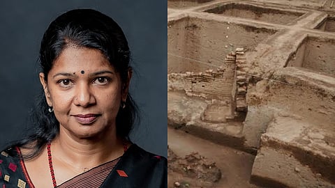 DMK MP Kanimozhi demands Union government to release Keezhadi excavation report 
