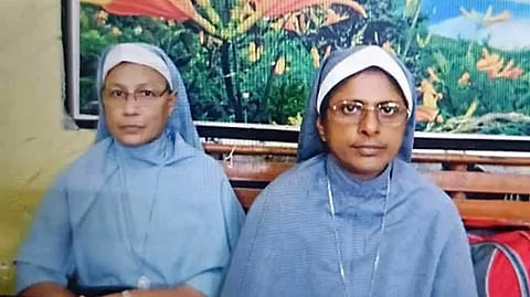 Arrested nuns