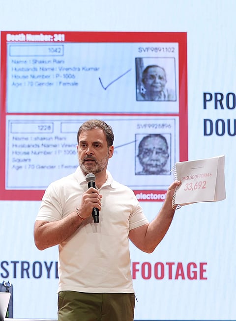 Rahul Gandhi alleges over 1 lakh fake voters helped BJP win Bangalore Central
