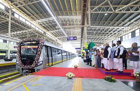 Karnataka spent more on Namma Metro than Union govt, says CM Siddaramaiah  as PM looks on