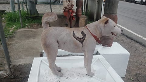 Image featuring Eldho's statue