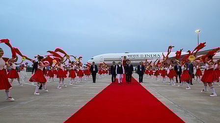 Prime Minister Narendra Modi arrives in China's Tianjin to attend SCO Summit