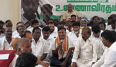Tamil Nadu MP Sasikanth Senthil hospitalised, vows to continue hunger strike

