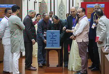 VP election: 97.57% polling percentage recorded till 3 pm