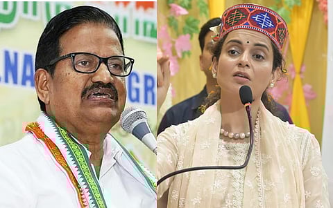 Congress leader KS Alagiri and actor-BJP leader Kangana Ranaut