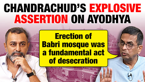 Faith vs evidence? DY Chandrachud on Ayodhya, Gyanvapi, and more to Sreenivasan Jain