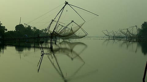 Chinese fishing nets in Kadamakkudy